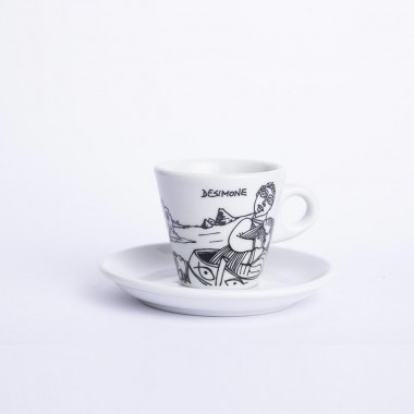 Coffee Cup with Saucer Aci Castello TZZ40AC Coffee Cup with Saucer Aci Castello TZZ40AC